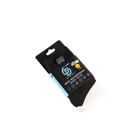 Black Waterproof Breathable Socks – Lightweight & Durable